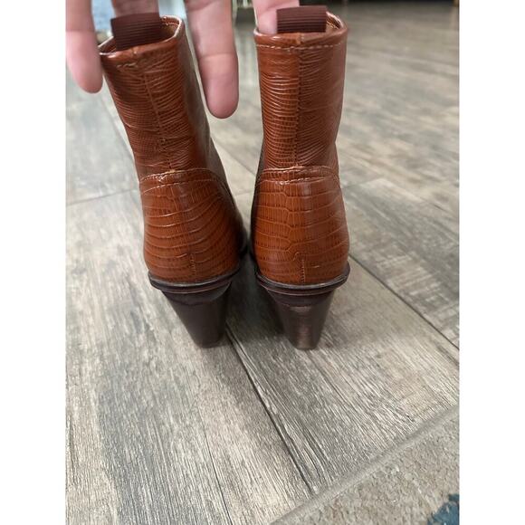 SARTO by Franco Sarto Women's Brown Valentina Pointed Toe Western Bootie Size 8 - Picture 3 of 9